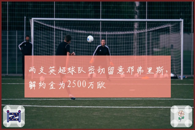 两支英超球队密切留意邓弗里斯，解约金为2500万欧